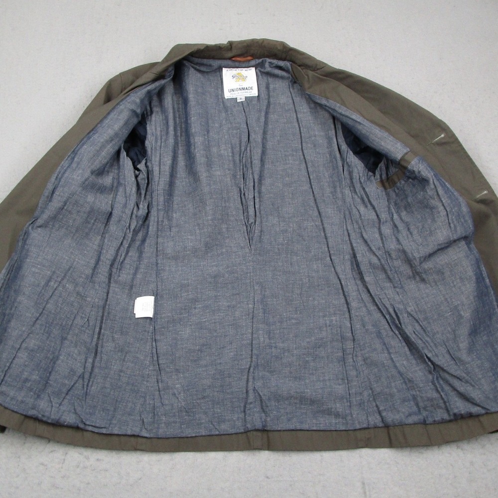 Golden Bear Unionmade Mens Olive Cotton Chore Blazer Jacket Made in USA Medium - Picture 3 of 13